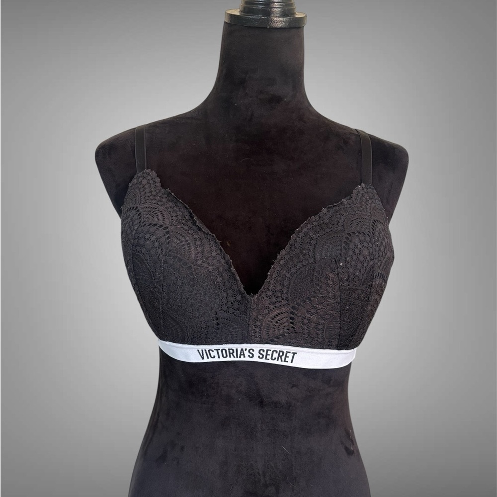 Victoria's Secret Black Lace Wireless Bralette